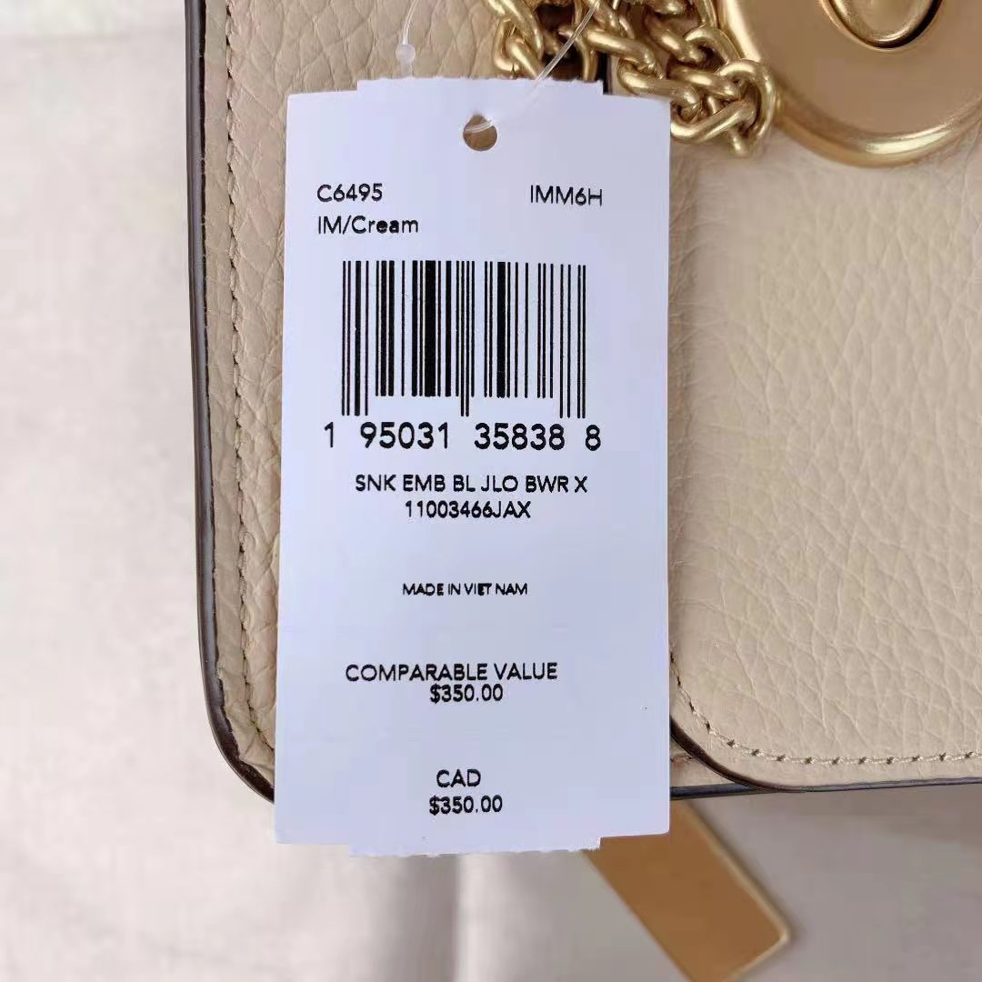 Coach C6495 X Jennifer Lopez Bowery Crossbody Bag Cream Coach C6495 X Jennifer Lopez Bowery Crossbody Bag Cream
